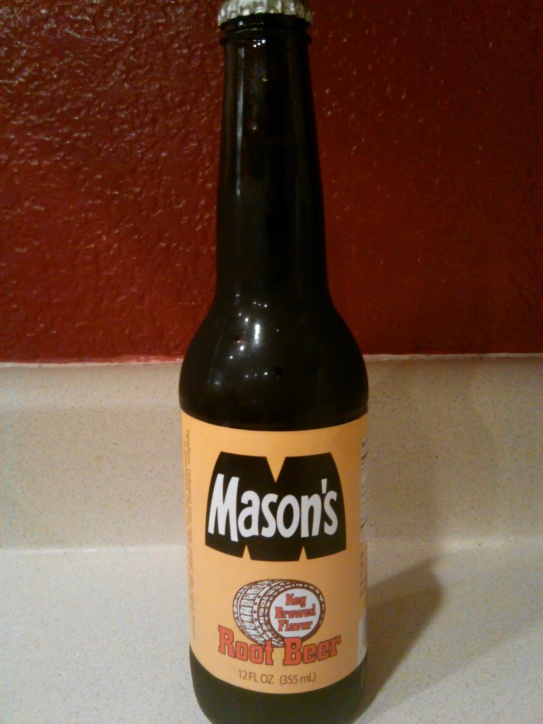 Mason's Root Beer Glass Bottle