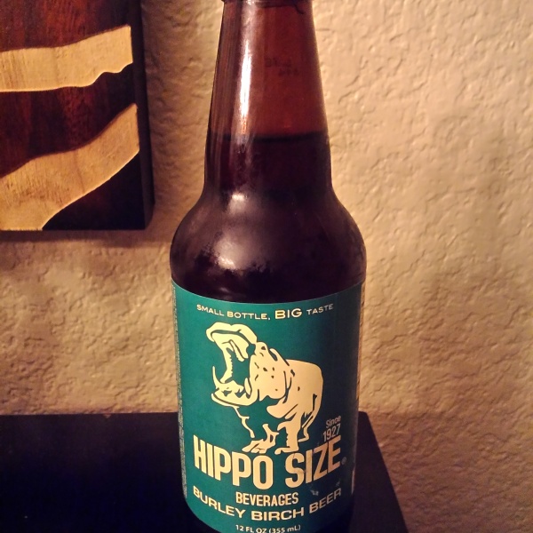 Hippo Size Burley Birch Beer Glass Bottle
