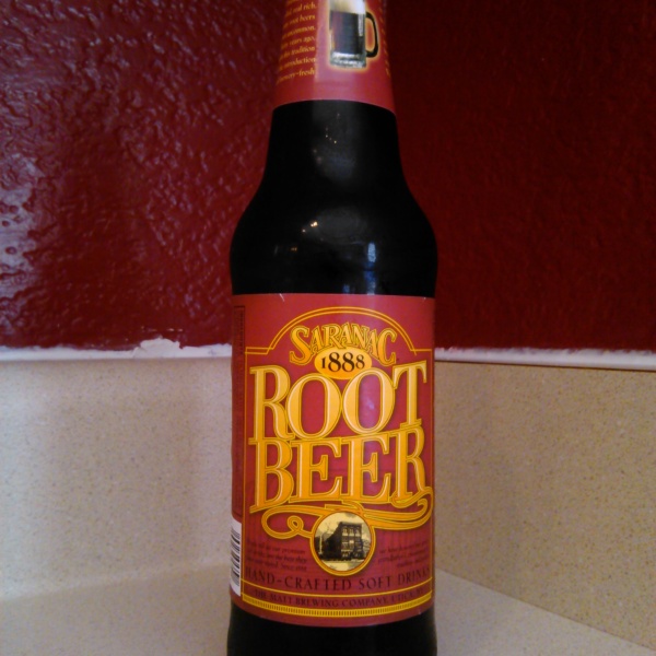 Saranac Root Beer Glass Bottle